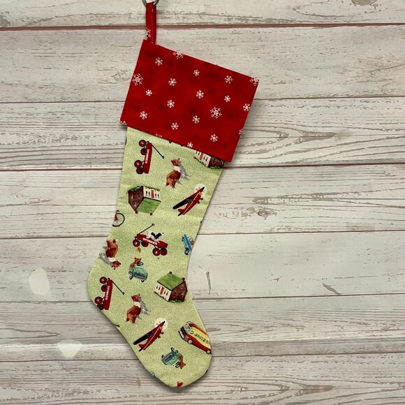 Retro Christmas Stocking New! - Picture 2 of 4